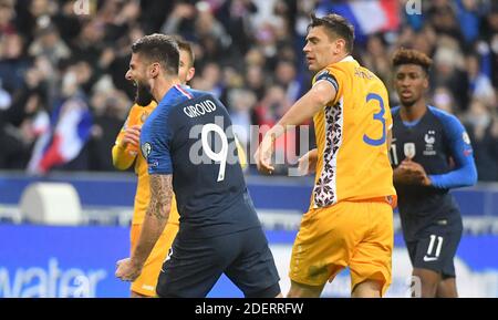 Frankreichs Olivier Giroud feiert nach dem Tor 2-1 Stockfoto