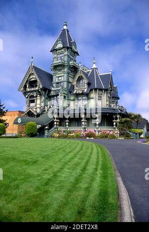 Der Ingomar Club, oder Carson Mansion, ein Queen Anne viktorianisches Haus in Eureka, Kalifornien Stockfoto