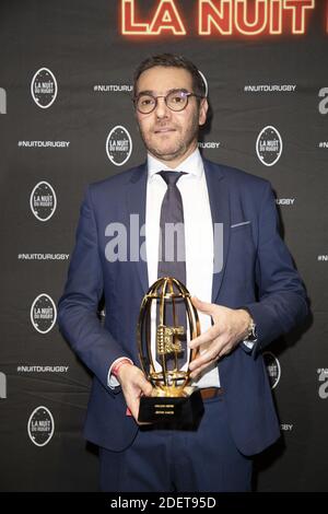 Jerome Garces (Bester Schiedsrichter) Teilnahme an der Rugby Night 2019, im Olympia Theater, am 25. November 2019, Paris, Frankreich. Foto von Loic Baratoux/ABACAPRESS.COM Stockfoto