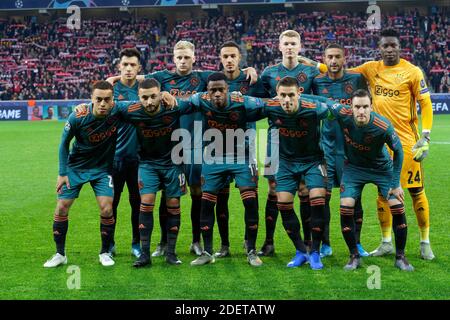 Ajax Team während Lille OSC gegen AFC Ajax Amsterdam Group H - UEFA Champions League im Stade Pierre Mauroy, Lille, Frankreich am 27. November 2019. Foto von Sylvain Lefevre/ABACAPRESS.COM Stockfoto