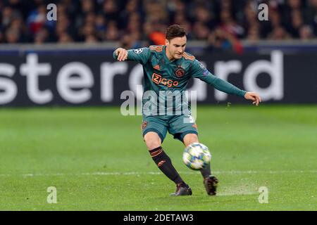 Während Lille OSC gegen AFC Ajax Amsterdam Group H - UEFA Champions League im Stade Pierre Mauroy, Lille, Frankreich am 27. November 2019. Foto von Sylvain Lefevre/ABACAPRESS.COM Stockfoto