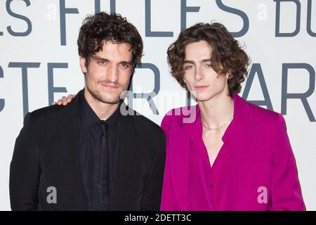 Louis Garrel, Timothee Chalamet besuchen die 'Little Women' 'Les Filles du Docteur March' Premiere im Cinema Gaumont Marignan in Paris, Frankreich am 12. Dezember 2019. Foto von Nasser Berzane/ABACAPRESS.COM Stockfoto