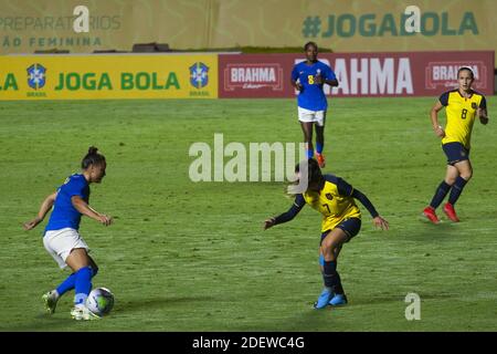 Sao Paulo, Sao Paulo, Brasilien. Dezember 2020. (SPO) Brasilien besiegt Ecuador 8-0 in einem freundlichen Frauenfußballspiel. 1. Dezember 2020, Sao Paulo, Brasilien: Freundschaftsspiel zwischen Brasilien und Ecuador im Morumbi-Stadion in Sao Paulo inmitten der Covid-19-Pandemie. Brasilien gewann das Spiel 8:0.Credit: Leco Viana /Thenews2 Credit: Leco Viana/TheNEWS2/ZUMA Wire/Alamy Live News Stockfoto