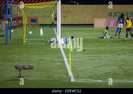 Sao Paulo, Sao Paulo, Brasilien. Dezember 2020. (SPO) Brasilien besiegt Ecuador 8-0 in einem freundlichen Frauenfußballspiel. 1. Dezember 2020, Sao Paulo, Brasilien: Freundschaftsspiel zwischen Brasilien und Ecuador im Morumbi-Stadion in Sao Paulo inmitten der Covid-19-Pandemie. Brasilien gewann das Spiel 8:0.Credit: Leco Viana /Thenews2 Credit: Leco Viana/TheNEWS2/ZUMA Wire/Alamy Live News Stockfoto