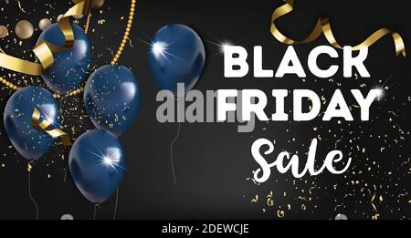 Black friday Verkauf, Promotion und Werbung Stock Vektor