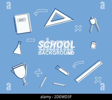 Schulhintergrund Design Stock Vektor