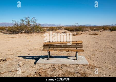 Pearsonville ist eine kleine, nicht eingegliederte Gemeinde an der Grenze zwischen den Grafschaften Inyo und Kern in der östlichen Sierra von Kalifornien. Stockfoto