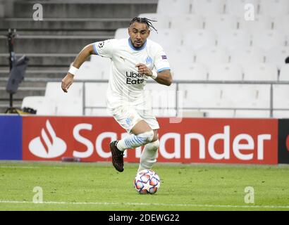 Marseille, Frankreich. Dezember 2020. Dimitri Payet von Marseille während der UEFA Champions League, Gruppe C Fußballspiel zwischen Olympique de Marseille (OM) und Olympiakos FC (Olympiakos) am 1. Dezember 2020 im Stade Velodrome in Marseille, Frankreich - Foto Jean Catuffe / DPPI / LM Kredit: Paola Benini/Alamy Live News Stockfoto
