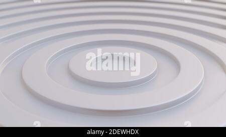 Abstrakter Hintergrund mit konzentrischen weißen Kreisen Stockfoto
