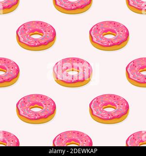 Donuts nahtlose Muster Stock Vektor