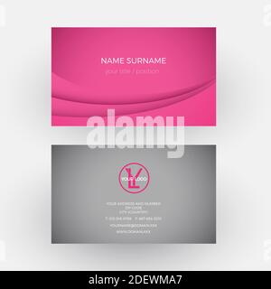 Vektor abstrakt rosa Hintergrund. Visitenkarte Stock Vektor
