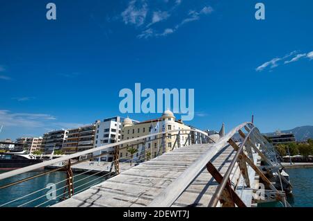 Volos, Griechenland, absolutes Touristenziel, Park, Promenade, Meer, Landschaft, Sommer, Meer. Stockfoto