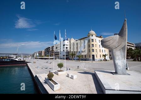 Volos, Griechenland, absolutes Touristenziel, Park, Promenade, Meer, Landschaft, Sommer, Meer. Stockfoto