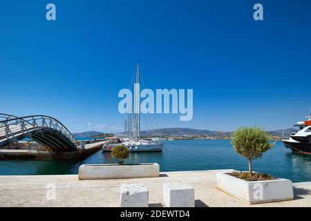 Volos, Griechenland, absolutes Touristenziel, Park, Promenade, Meer, Landschaft, Sommer, Meer. Stockfoto