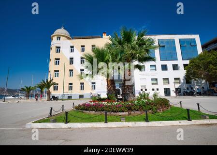 Volos, Griechenland, absolutes Touristenziel, Park, Promenade, Meer, Landschaft, Sommer, Meer. Stockfoto