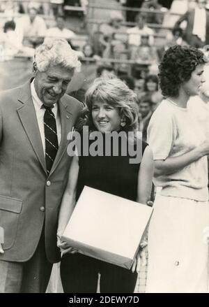 Amerikanischer Tennisspieler Tracy Austin, 80er Jahre Stockfoto