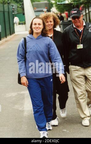 Schweizer Tennisspielerin Martina Hingis, French Open 2000 Stockfoto