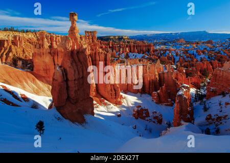 Geographie / Reisen, USA, Utah, Bryce Canyon im Winter, Blick vom Just After Sunset Point, Konj, Additional-Rights-Clearance-Info-Not-available Stockfoto
