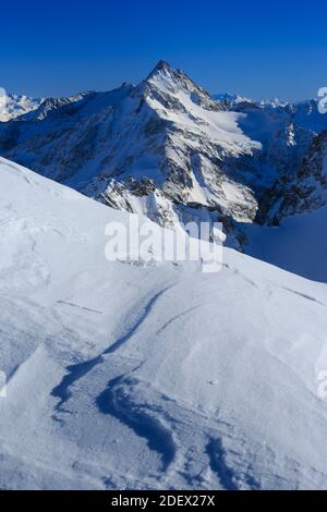 Geographie / Reisen, Schweiz, Fleckistock von Titlis aus gesehen, Schweizer Alp, Additional-Rights-Clearance-Info-not-available Stockfoto