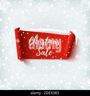 Banner zum Weihnachtsangebot. Stock Vektor
