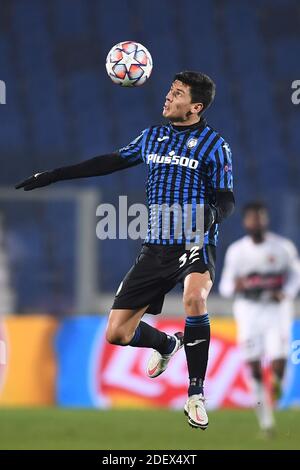 Bergamo, Italien. Dezember 2020. Matteo Pessina (Atalanta) während des UEFA-Champions-League-2020 2021-Spiels zwischen Atalanta 1-1 Midtjylland am 01. Dezember 2020 im Gewiss-Stadion in Bergamo, Italien. Quelle: Maurizio Borsari/AFLO/Alamy Live News Stockfoto