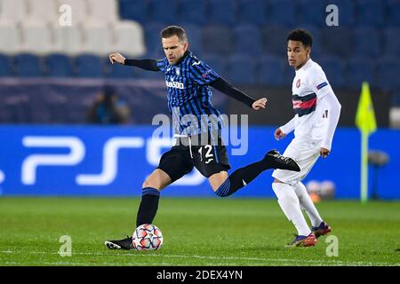 Bergamo, Italien. Dezember 2020. Josip Ilicic (Atalanta) während des UEFA-Champions-League-2020 2021-Spiels zwischen Atalanta 1-1 Midtjylland am 01. Dezember 2020 im Gebiss-Stadion in Bergamo, Italien. Quelle: Maurizio Borsari/AFLO/Alamy Live News Stockfoto