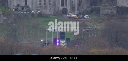 Gwrych Castle Einrichtung Zyklon für ich bin ein Promi-Prozess Kredit Ian Fairbrother/Alamy Stock Fotos Stockfoto