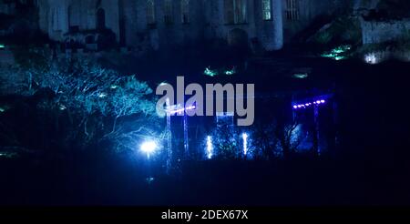 Gwrych Castle Einrichtung Zyklon für ich bin ein Promi-Prozess Kredit Ian Fairbrother/Alamy Stock Fotos Stockfoto