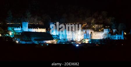 Gwrych Castle Einrichtung Zyklon für ich bin ein Promi-Prozess Kredit Ian Fairbrother/Alamy Stock Fotos Stockfoto