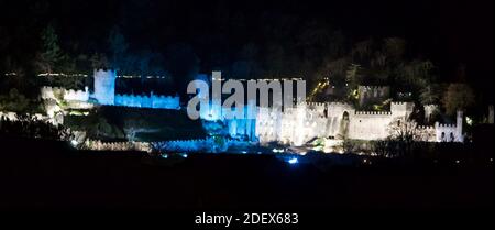 Gwrych Castle Einrichtung Zyklon für ich bin ein Promi-Prozess Kredit Ian Fairbrother/Alamy Stock Fotos Stockfoto