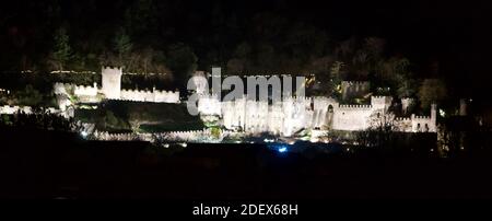 Gwrych Castle Einrichtung Zyklon für ich bin ein Promi-Prozess Kredit Ian Fairbrother/Alamy Stock Fotos Stockfoto