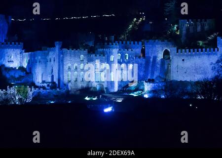 Gwrych Castle Einrichtung Zyklon für ich bin ein Promi-Prozess Kredit Ian Fairbrother/Alamy Stock Fotos Stockfoto