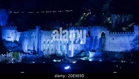 Gwrych Castle Einrichtung Zyklon für ich bin ein Promi-Prozess Kredit Ian Fairbrother/Alamy Stock Fotos Stockfoto