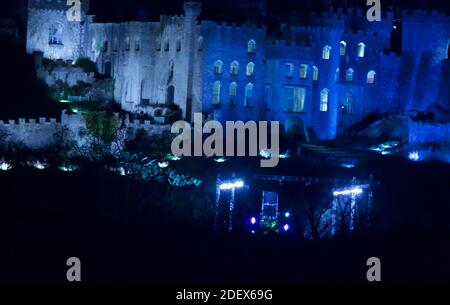 Gwrych Castle Einrichtung Zyklon für ich bin ein Promi-Prozess Kredit Ian Fairbrother/Alamy Stock Fotos Stockfoto