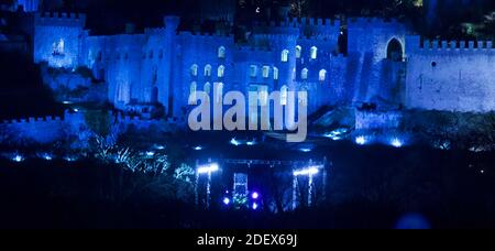 Gwrych Castle Einrichtung Zyklon für ich bin ein Promi-Prozess Kredit Ian Fairbrother/Alamy Stock Fotos Stockfoto