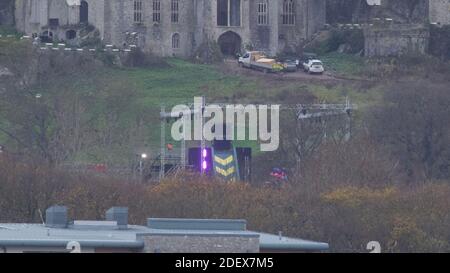 Gwrych Castle Einrichtung Zyklon für ich bin ein Promi-Prozess Kredit Ian Fairbrother/Alamy Stock Fotos Stockfoto