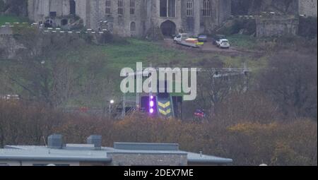 Gwrych Castle Einrichtung Zyklon für ich bin ein Promi-Prozess Kredit Ian Fairbrother/Alamy Stock Fotos Stockfoto