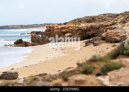 Der ikonische Surfstrand am Stony Point in Robe South Australia am 11. November 2020 Stockfoto