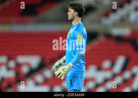 Kieran O'Hara #1 von Burton Albion während des Spiels Stockfoto