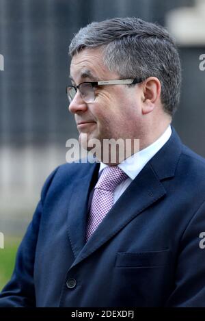 Robert Buckland MP (Lordkanzler und Staatssekretär für Justiz) In Downing Street nach einer Kabinettssitzung Stockfoto