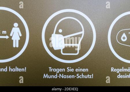Regeln für Kunden, Berlin Stockfoto