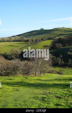 Blick auf den Deacon Hill bei Pegsdon Stockfoto