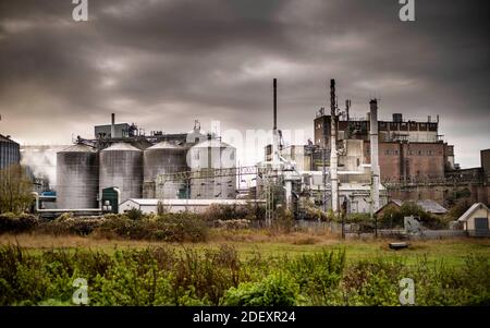 Industrielle Landschaft Stockfoto