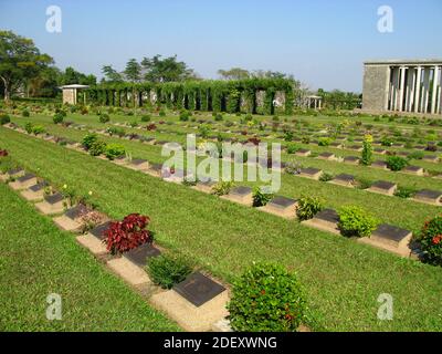 Der Taukkyan Friedhof in Bago Stadt, Myanmar Stockfoto