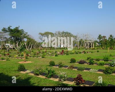 Der Taukkyan Friedhof in Bago Stadt, Myanmar Stockfoto