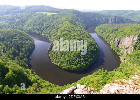 Maj Aussichtspunkt an der Moldau Stockfoto