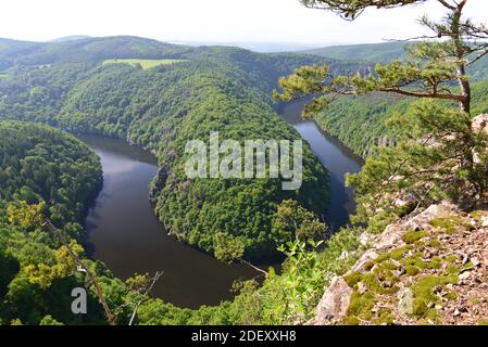 Maj Aussichtspunkt an der Moldau Stockfoto