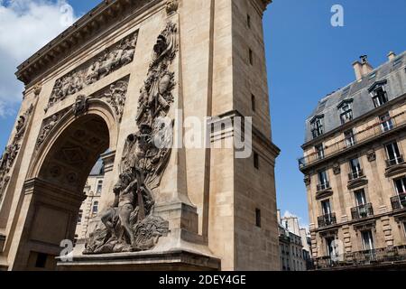 Porte Saint-Denis, 10. Arrondissement, Paris, Frankreich Stockfoto