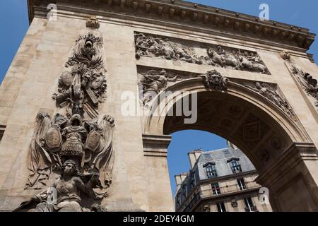 Porte Saint-Denis, 10. Arrondissement, Paris, Frankreich Stockfoto