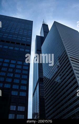 Willis Tower, früher bekannt als Sears Tower, Chicago, Illinois, USA Stockfoto